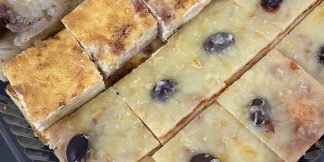 assortiment pizza, quiche, pissaladières